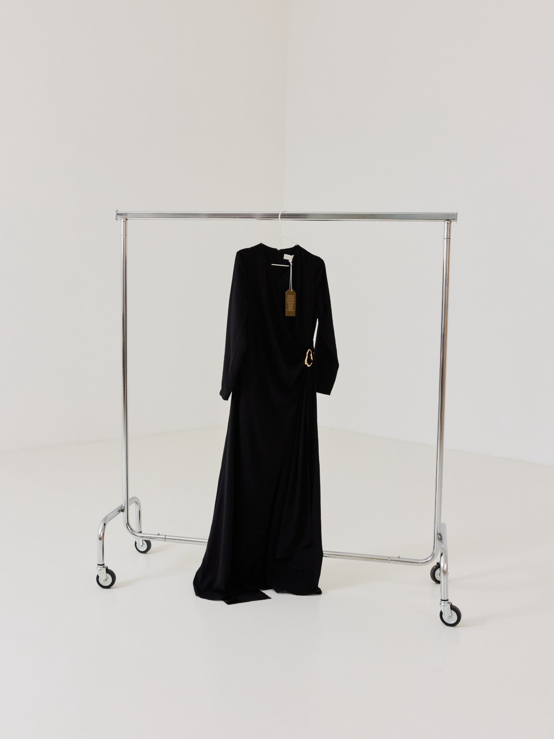 Drape belt dress