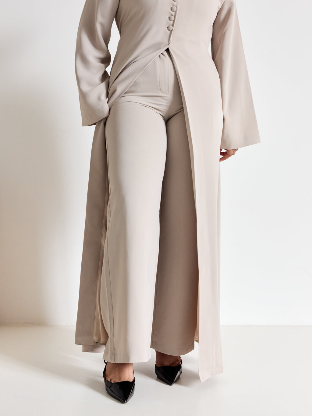 Straight leg trousers