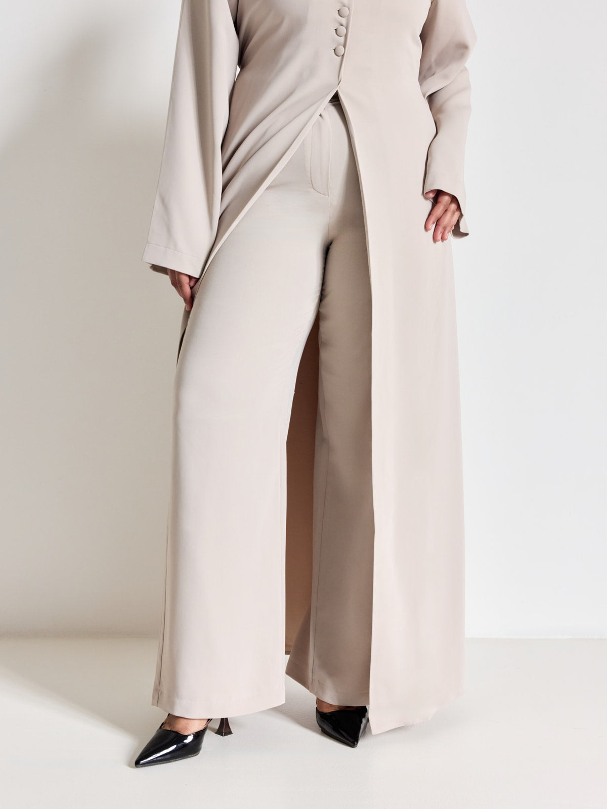 Straight leg trousers